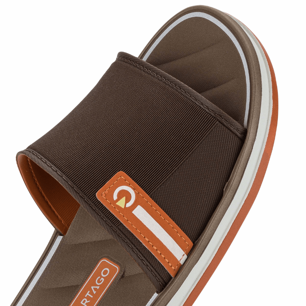 Grendene Chinelo CARTAGO MALAGA 12377-AY672 MarromLaranja -4-